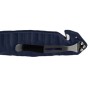 CAC S200 FRENCH ARMY KNIFE BLUE BLADE Textured PA6 Blue Handle -Pouch - Fork  Rounded Tip
