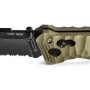 CAC S200 FRENCH ARMY KNIFE TEXTURED PA6 FV ARMY GREEN HANDLE
