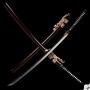 Buke Japanese Katana - T-10 Steel, Yokote - Real Midareba Togari-Gunome Hamon
