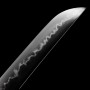 Shirasaya Hirazuki Japanese Sword - T-10 Steel, Real Choji Hamon
