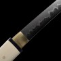 Shirasaya Hirazuki Japanese Wakizashi - T-10 Steel, Real Choji Hamon