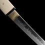 Shirasaya Hirazuki Japanese Wakizashi - T-10 Steel, Real Choji Hamon