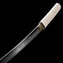 Shirasaya Hirazuki Japanese Wakizashi - T-10 Steel, Real Choji Hamon