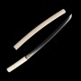 Shirasaya Hirazuki Japanese Wakizashi - T-10 Steel, Real Choji Hamon