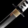 wakizashi Supurasshu z překládané oceli AISI 1095/1060 s reálným hamonem