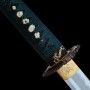 katana Akuma z překládané oceli AISI 1075 s reálným hamonem