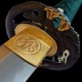 katana Akuma z překládané oceli AISI 1075 s reálným hamonem