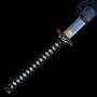 katana TORI z překládané oceli AISI 1075 s reálným hamonem
