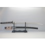 Sakura chirashi kashirae Katana Sword, T-10 Choji Steel, Real Choji Hamon