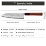 Kuchyňský nůž Santoku 180 mm Dellinger® Forged Brown Scar