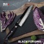 Kuchyňský nůž Santoku 180 mm Konoll® Black Forging