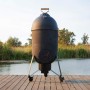 Keramický Rocket Stove Grill 4v1 – multifunkční venkovní kuchyně