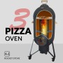 Keramický Rocket Stove Grill 4v1 – multifunkční venkovní kuchyně