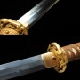 čínský meč GUNTO typ.III, ocel aisi 1095, reálný hamon