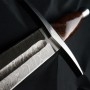 Cruzada Sword - funkční meč, ostřený, uhlíková damašková ocel