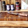 dranžírovací / krájecí akátová deska / prkénko 420x280x25