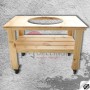 dřevěný borovicový stůl pro keramický gril kamado 23,5