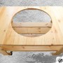 dřevěný borovicový stůl pro keramický gril kamado 23,5