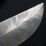 jedinečný nůž Dellinger BLOMMA Randy Feather Mammut Damascus