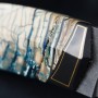 jedinečný nůž Dellinger BLOMMA Randy Feather Mammut Damascus