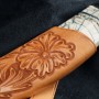 jedinečný nůž Dellinger BLOMMA Randy Feather Mammut Damascus