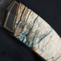 jedinečný nůž Dellinger BLOMMA Randy Feather Mammut Damascus
