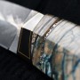 jedinečný nůž Dellinger BLOMMA Randy Feather Mammut Damascus
