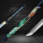 katana Sawakaze z uhlíkové damaškové oceli AISI 1075