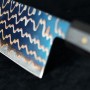 Kuchařský nůž Santoku Dellinger Copper Golden Blue Waves