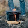 litinový hrnec AIDAN Dutch oven s podstavcem pro vaření a grilování na otevřeném ohni