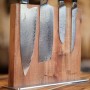 Magnetický držák na nože z akátového dřeva - váha 3300 g