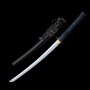 Mibojin Japanese Wakizashi z oceli T-10 s reálným hamonem Choji