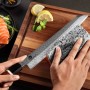 nůž Kiritsuke Bunka 270 mm - Dellinger Octagonal Full Damascus