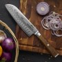 Nůž kuchyňský Santoku 185 mm SOK Cocobolo White Damascus