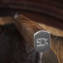 Nůž kuchyňský Santoku 185 mm SOK Cocobolo White Damascus