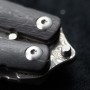 nůž motýlek Dellinger Carbon Butterfly VG-10 Damascus