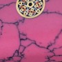 Nůž univerzální Utility 150 mm SOK Pink Stone Tsuchime Damascus
