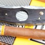 zavírací damaškový nůž s ořezávačem doutníků Dellinger Cigar Cutter II