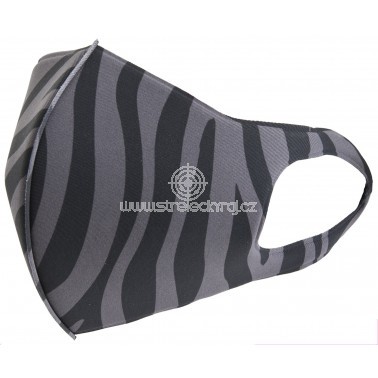 Rouška Premium Black Zebra,1ks, dětská, pratelná