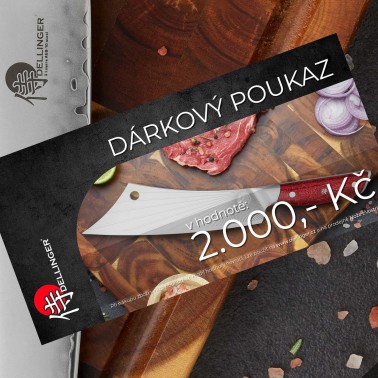 Tištěný poukaz na nákup v hodnotě 2.000 Kč
