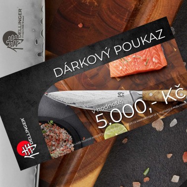 Tištěný poukaz na nákup v hodnotě 5.000 Kč