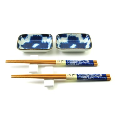 porcelánový servis na SUSHI - Burashi Blue Mini