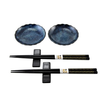 porcelánový servis na SUSHI - Cobalt Blue II Mini