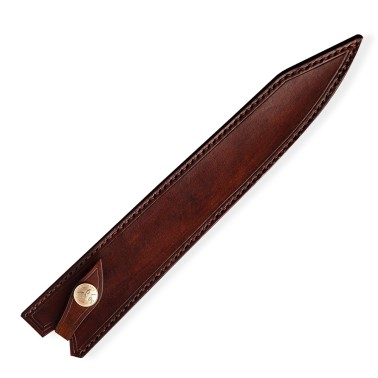 kožená Saya pro nůž Yanagiba/Sashimi - Dellinger Octagonal Full Damascus