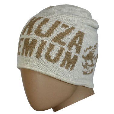 Zimní čepice Yakuza Premium 3780W, světle béžová s hnědou lebkou