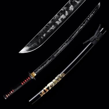 katana Ryuun S-7 Shock Steel, Real Hitatsura Hamon, Yokote