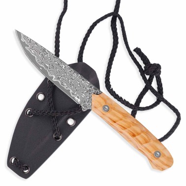 nůž Dellinger Olive Camp Damascus