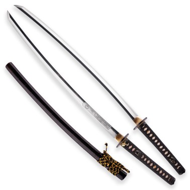 Sběratelská katana Tengu, ocel Tamahagane, Suguha Hamon
