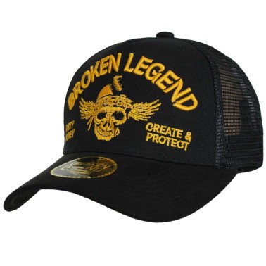 Trucker kšiltovka Broken Legend, černá se síťkou