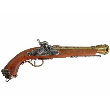 Replika Pistole italská, 18.století, mosaz